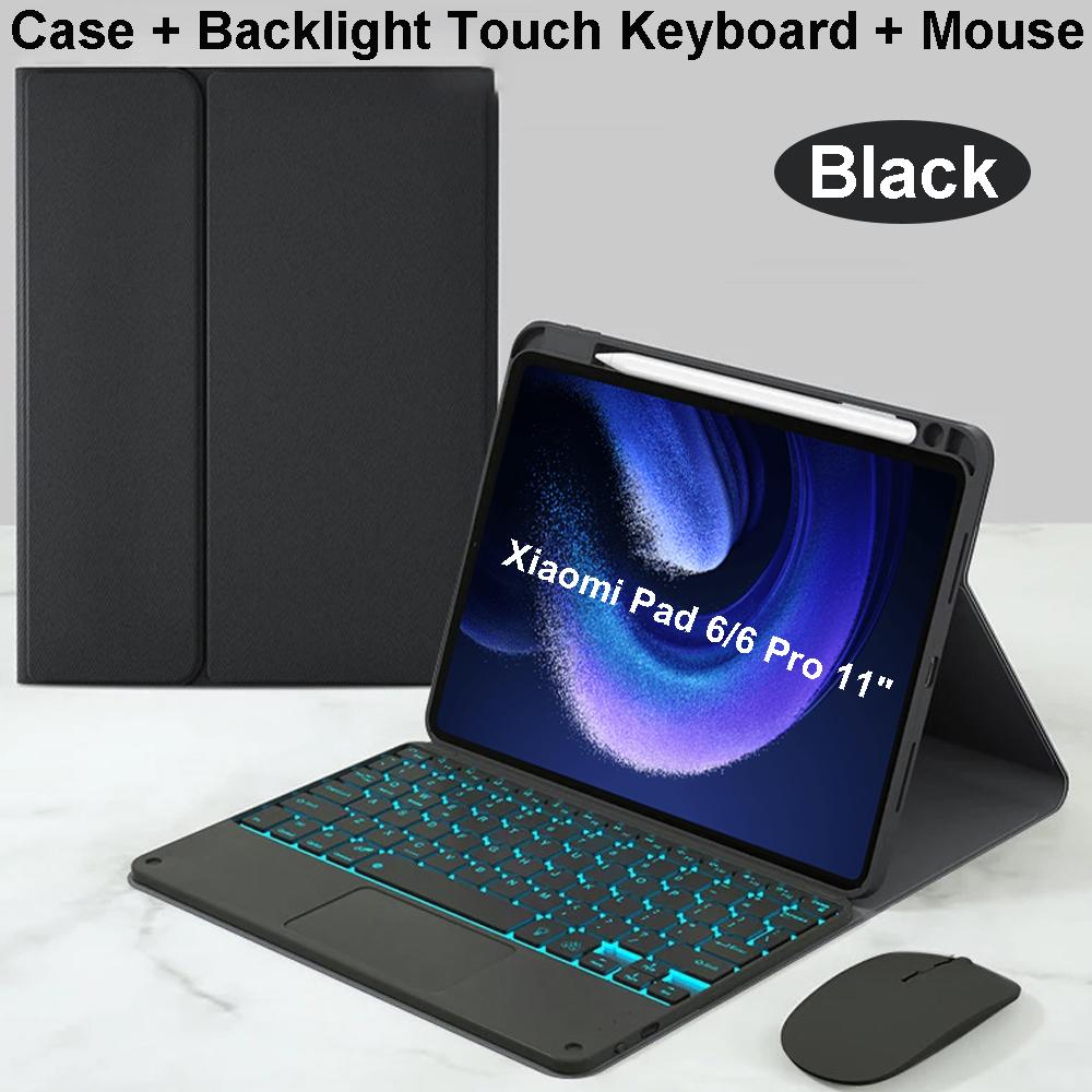 Case for Pad 6 11 Inch, Bluetooth Keyboard Cover for Pad 6 Pro 11 Inch