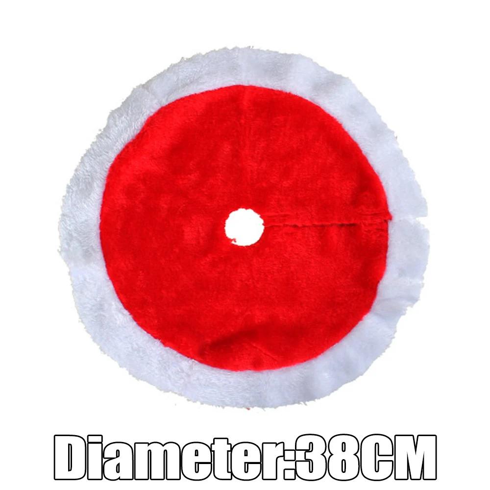 

38/62CM Christmas Tree Skirt Crafts Tree Surround Base Set Merry Christmas Carpet Decorations Home Xmas Party Ornaments Supplies 1PC