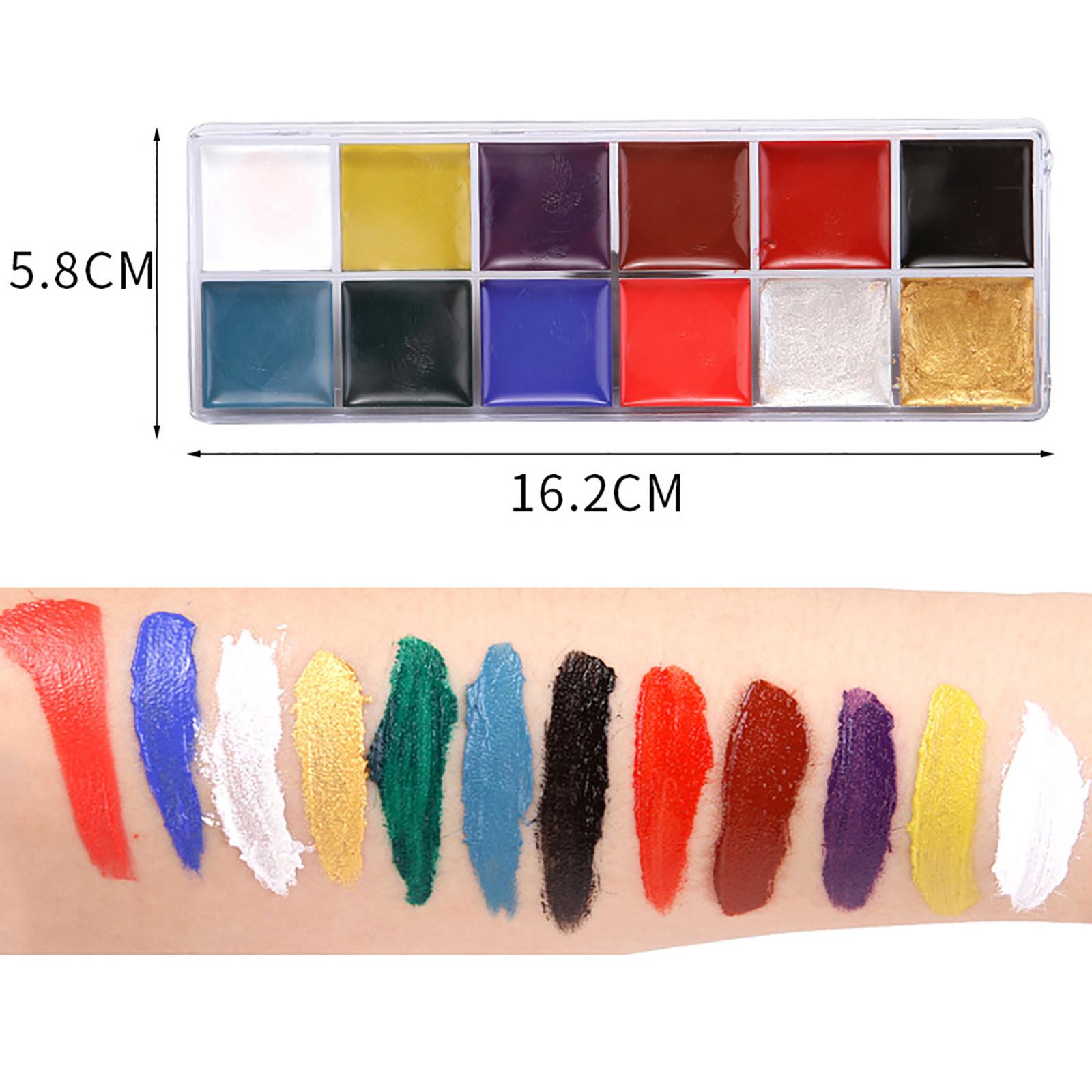 

Набор красок для лица и тела 12 цветов Палитры Палитра Для рисования лица Арт-набор для макияжа