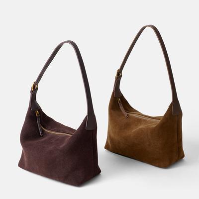 New Matte Cowhide Tote Bag High-end Simple Casual Shoulder Bag