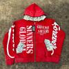 Europäischer und amerikanischer ins personalisierter NOFS bedruckter Pullover Hoodie Set Retro Jacke Street Trend y2k
