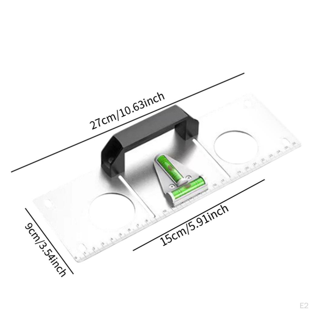 Measurement Tool Wall Box Template and Level Bathroom Shower Receptacles Measuring Ruler Electrical