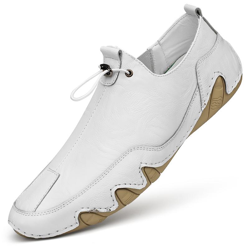 Work  Business Casual  Men  Work Shoes Business Casual Sneakers   Handmade Lac-up Flat  Plus Size Plus Size
