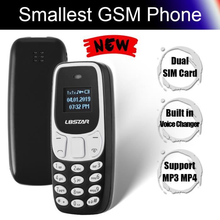Techtrusty Téléphone Portable À Double Carte Sim Bluetooth L8star Bm10 - Xcsource - Clavier Complet - Noir