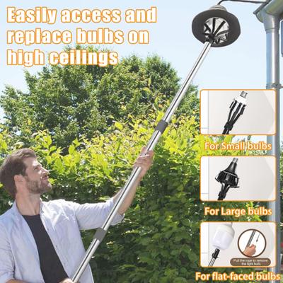 Light Bulb Changer with Suction Cup Kit Easy To Operate High