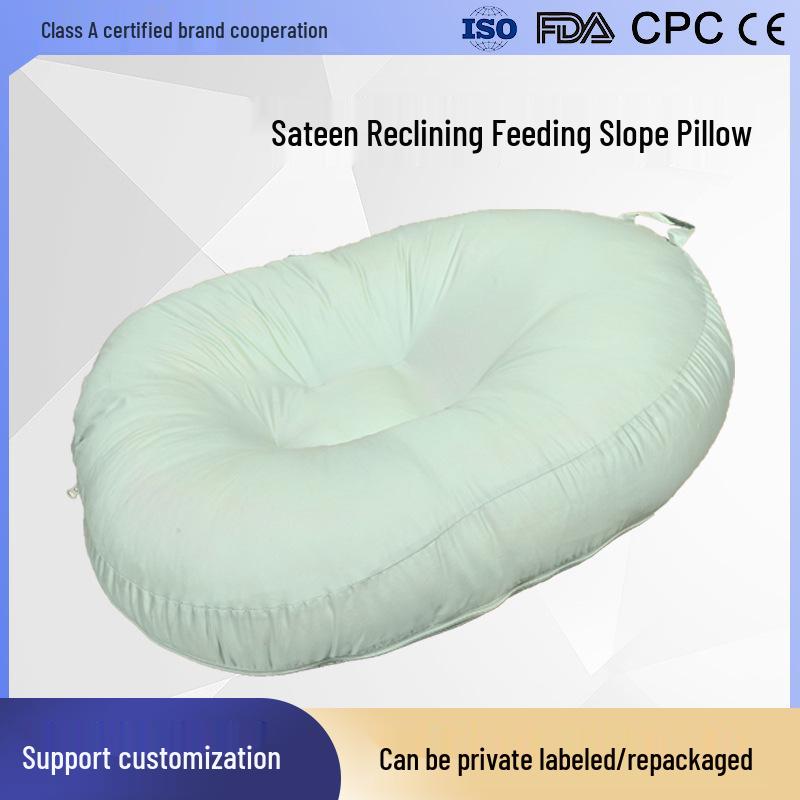 Pernă de poziționare anti-cap plat pentru bebeluși, pentru dormit pe lateral și prevenirea refluxului de lapte