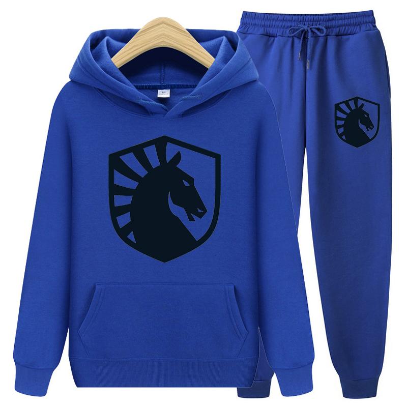 Spring Hoodies Set Sweatshirt+Sweatpants Suit Autumn Winter Warm Tracksuit Sets Women's Classic Hooded Outwear Sets