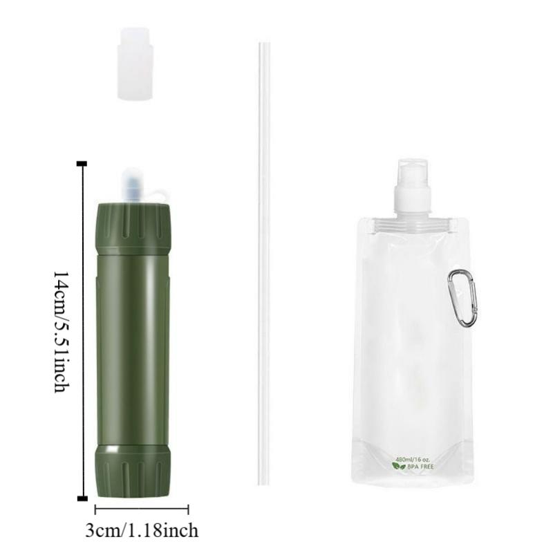 Mini Purification Water Filter Straw Drinking Water Filtering Straw Mini Water Filter Straw  Hiking