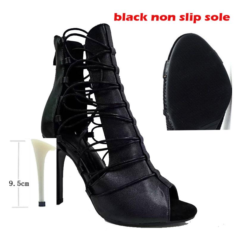 

Джазовые удобные туфли на шпильках для танцев, женская обувь для помещений, замшевая подошва, настраиваемые сексуальные ботильоны для улицы, большой размер 34-46 40