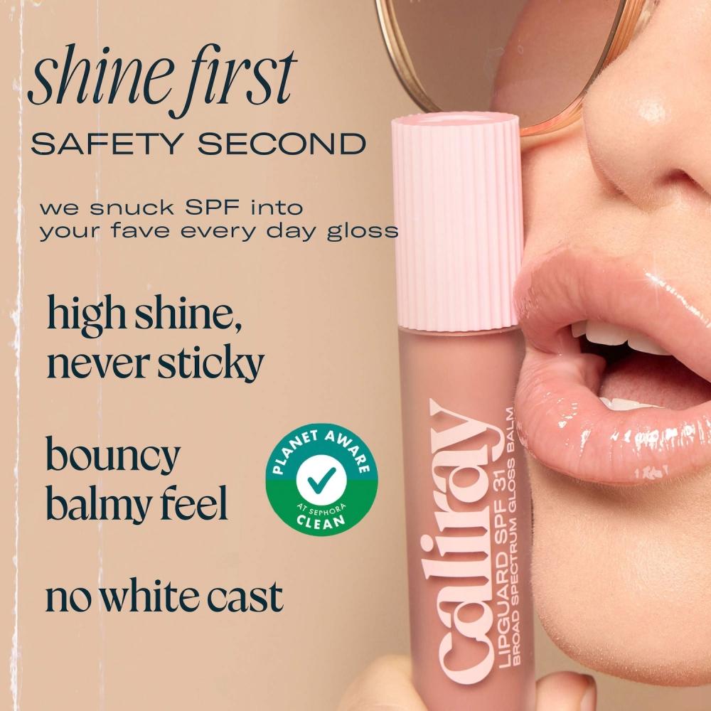 Caliray LipGuard Spf 31 HydratinG Lip GlOss Balm 0.14 Oz 4 G San O Nude Pink