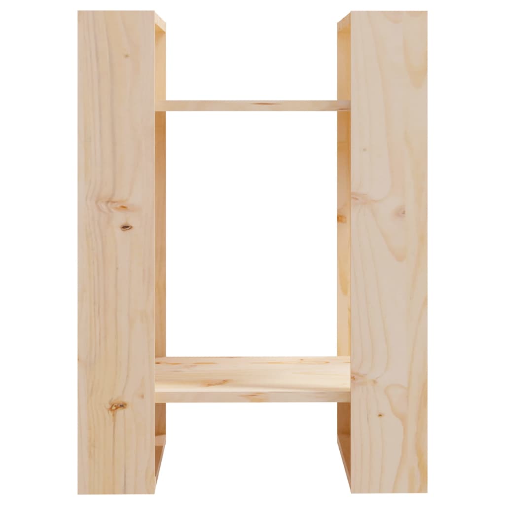Bookshelf Room Divider 16.1 x 13.8 x 22.4 in Solid Pine Wood