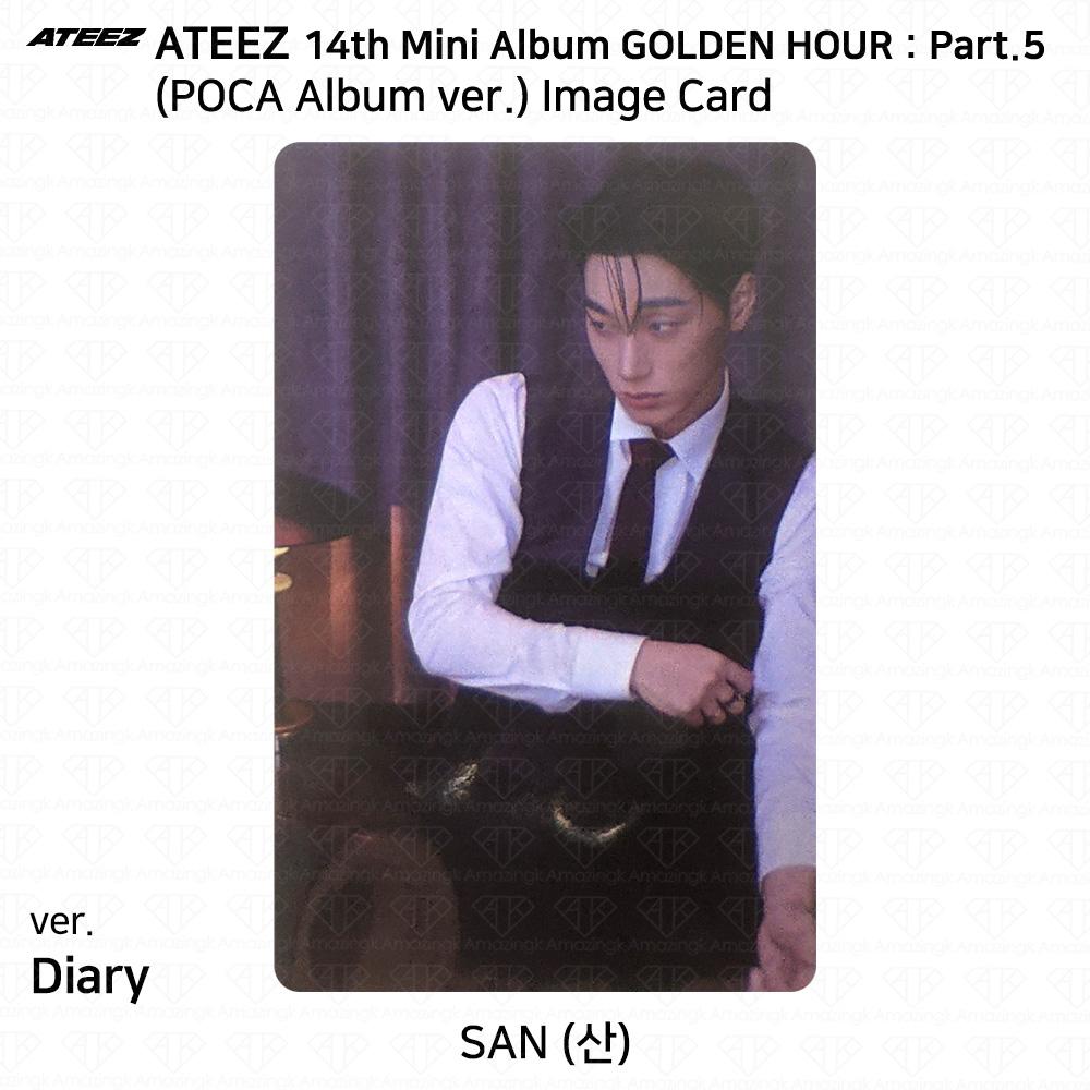 ATEEZ 14° Mini Album Golden Hour Parte.5 Album POCA ver. Photocard DIARY VER