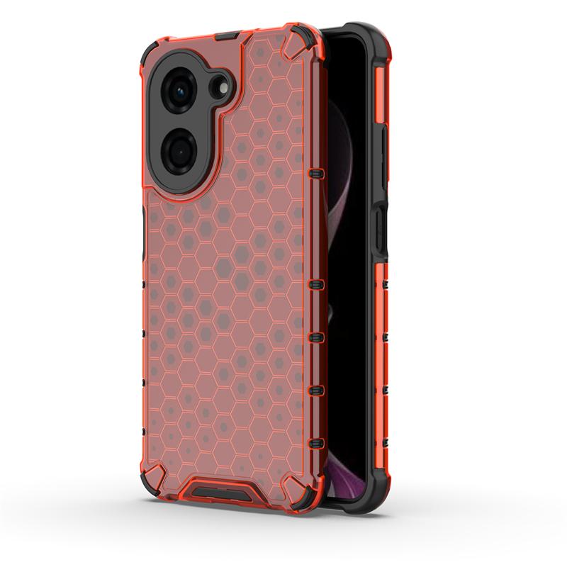 Shockproof Transparent Case For Xiaomi Poco C71 Honeycomb Armor PC Full Back Case For Poco C71 Case Cover For Poco C71 6.88 inch