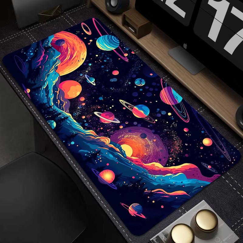 Starry Sky Mouse Pad Colourful And Stylish Design Large NonSlip Computer Office Table Mats Keyboard Accessories Long Carpet Rug