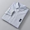 Spring New Striped Shirt Men's Trendy Long-sleeved Loose Casual Versatile Top Pure Cotton Shirt