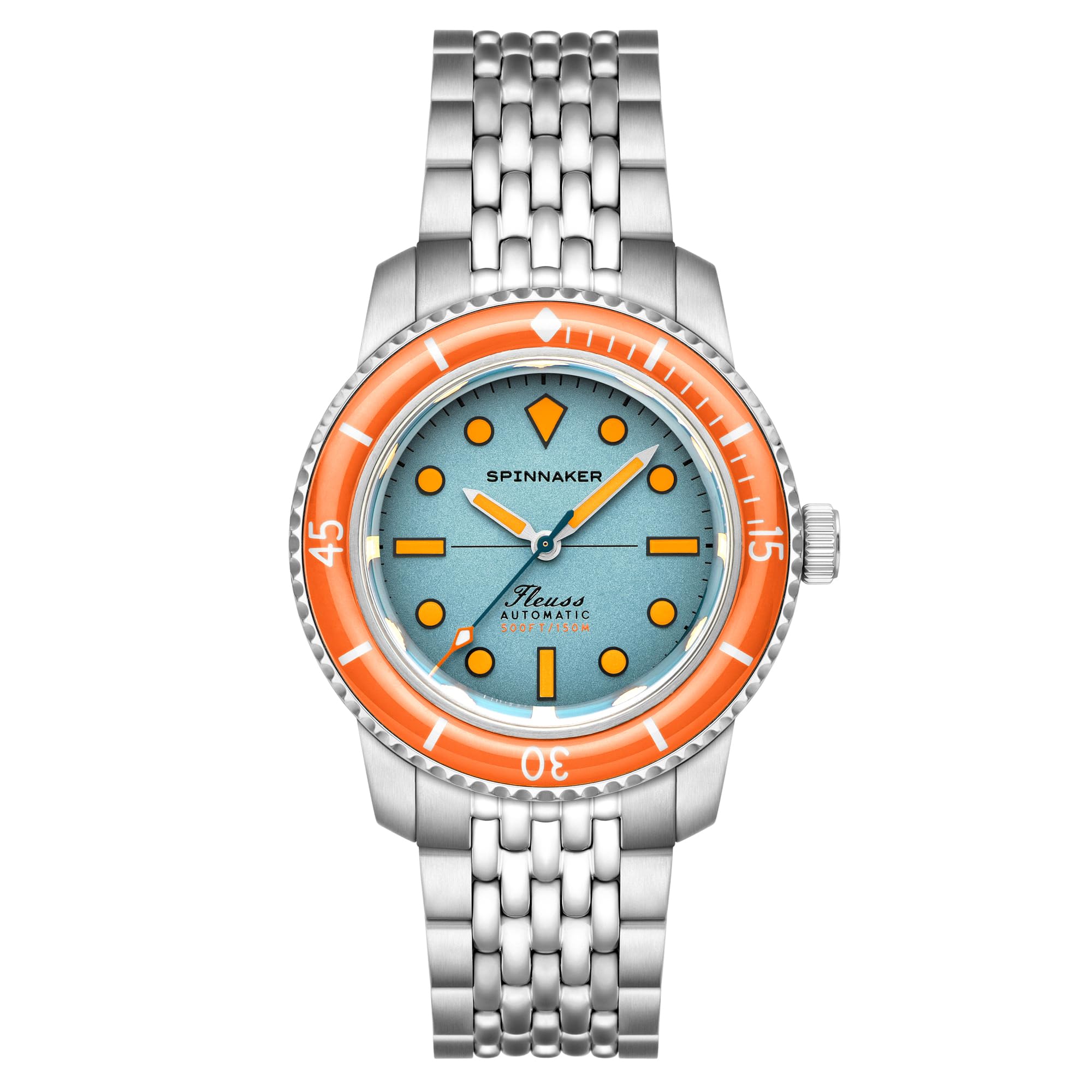 

Fluce 40 Automatic 15 ATM Water Sapphire Blue [SPINNAKER] Watch, Self-winding, Resistant, Crystal, Dial, SP-5133-CC, Men s [Authentic] синій