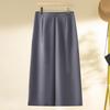 Women's High Waist Gray A-line Bodycon Skirt - Spring/Fall 2025 Collection