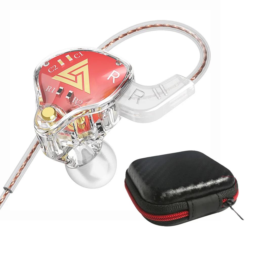 QKZ AKX 3.5mm In-ear Wired Earphones Dynamic HIFI Bass Earbuds Monitor Headphone Sport Noise reduction Headset With Mic Stereo