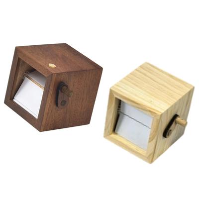 Holz Handkurbel Fotoalbum Holz Schreibtisch Fotorahmen Bild Flipbook Oma Geschenk Bräuche Bild Flipbooks Rahmen