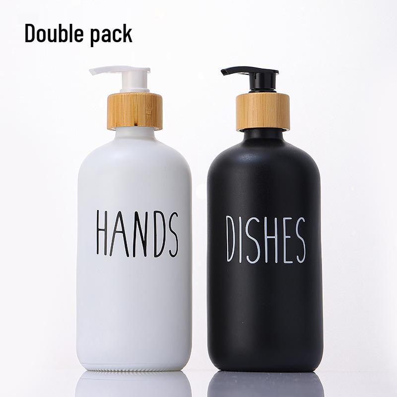 

Бутылки для геля для душа, мыла для рук и шампуня с бамбуково-деревянным насосом - Доступна черно-белая бутылка Бостон