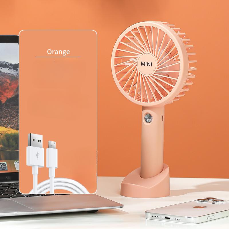 Handheld Fan Outdoor Portable USB Charging Cartoon Small Fan Portable Student Gift Home Mini Heat Relief Small Fan