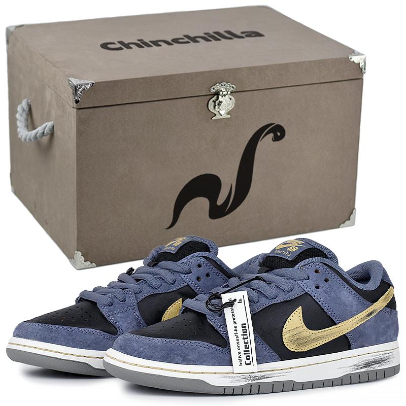

Nike Dunk SB Abrasion Resistant Low top Skateboard Shoes Unisex Dusty Blue Black HF3063-002(Team96-1S-BOX) 36.5