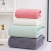 3-Piece Set: Soft, Absorbent Coral Fleece Towels - 2 Hand Towels + 1 Bath Towel, Easy to Wash and Dry