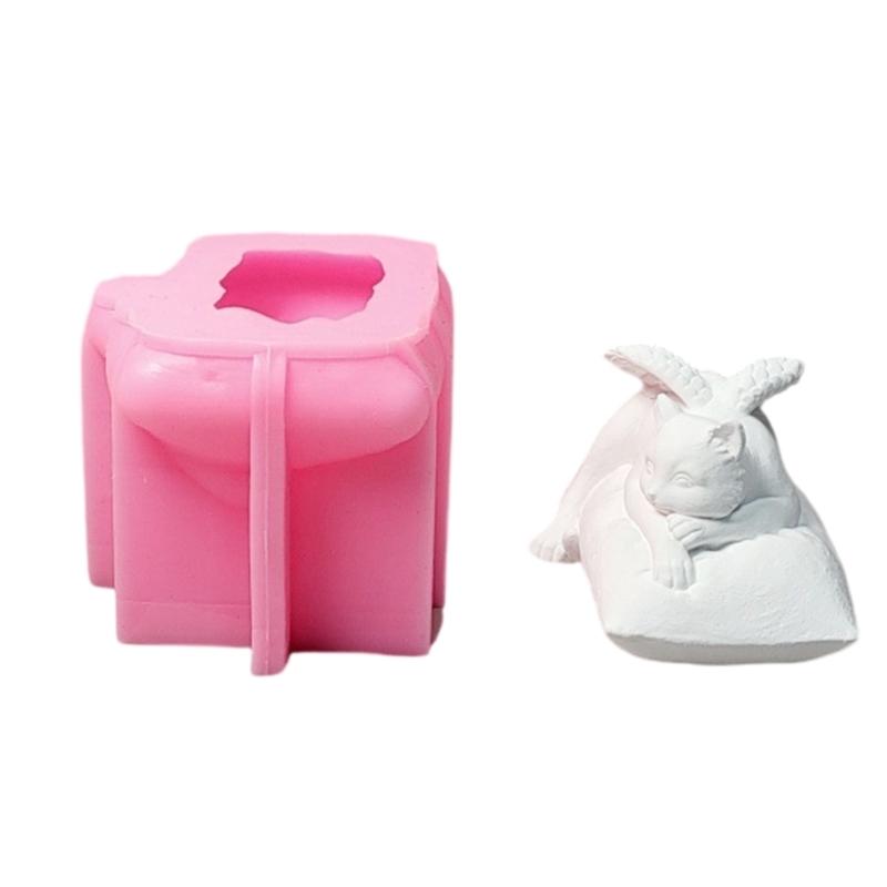 

Winged Cats Animal Statue Silicone Candle Molds for Epoxy Resin Candle Soap Making Home Decoration Gypsum Silicone Molds 1