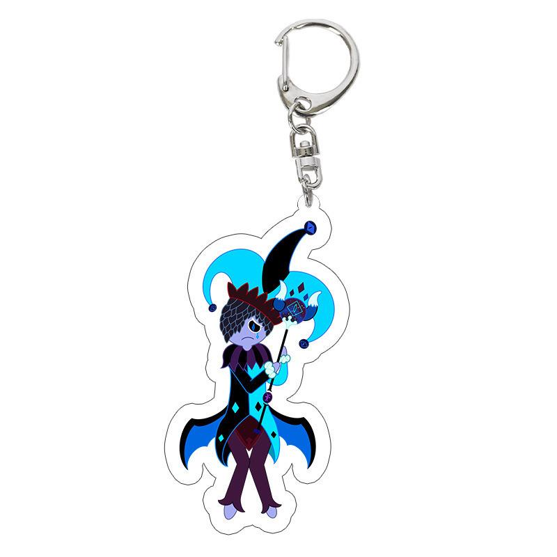

Fashion Anime Cartoon Milk Cookie Character Pure Vanilla Soaring Snake Cookie Acrylic Keychain Pendant Back Pack Accessories