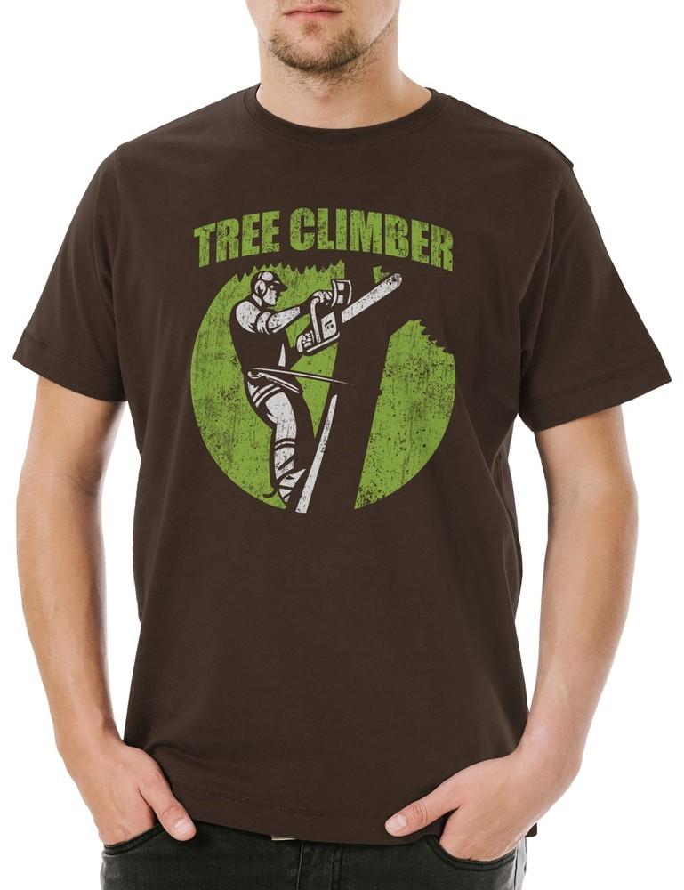 Tree Climber I Men's T-Shirt Lumberjack Axe Woodsman Forester Logger