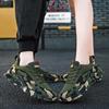 Unisex Breathable Camouflage Shoes - Non-slip, Outdoor Fly-knit Casual Sneakers for Spring & Autumn