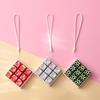 Cute Soccer Pattern 9 Key Button Stress Relief Toy Lightweight Fidget Pendant Bag Decor for Daily Carry