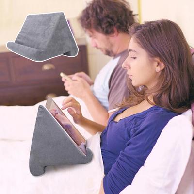 Sünger Yastık Tablet Tutucu Çok Açılı Okuma Standı Tablet Cep Telefonu için Yastıklı Okuma Yastığı Yatak Koltuk Kullanımı
