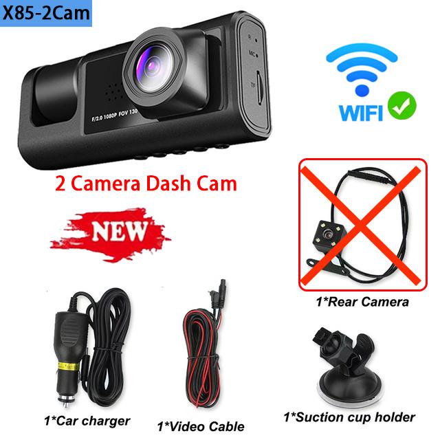 3 Channel Car DVR WIFI 1080P 3Lens Inside Vehicle Dash Cam Camera DVR Recorder Video Recorder Camcorder Black Box car accessory