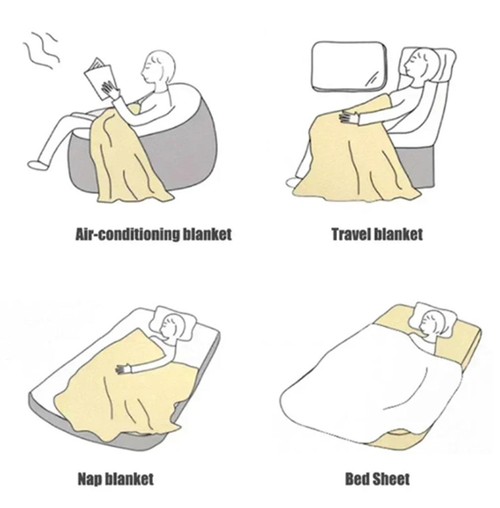 Cartoon Undead Horse Blankets Fluffy Soft Skin-Friendly Children Nap Blanket Cute Printed Luxury Fashion Flannel Throws
