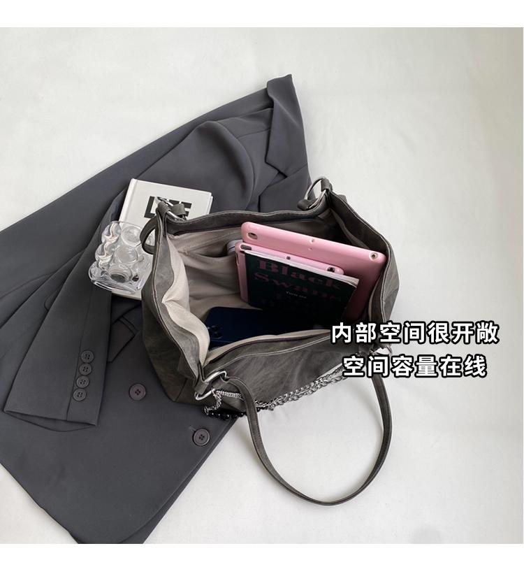 Solid Color Ladies Shoulder Bag Pu Leather Chain Letter Sequined Women's Tote Bag Large Capacity Portable College Girls Handbags