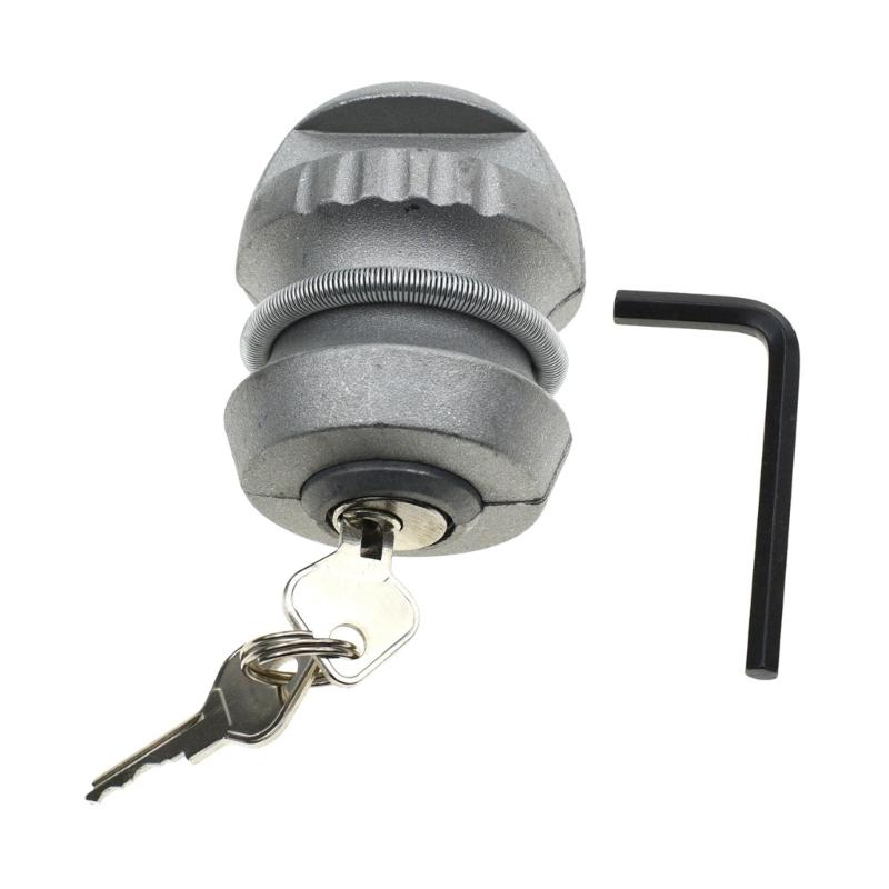 Anti-Theft Security Caravans Trailer Lock with 2 Keys, for Comment Trailer Ball Coupling Security Ball Lock for Caravans