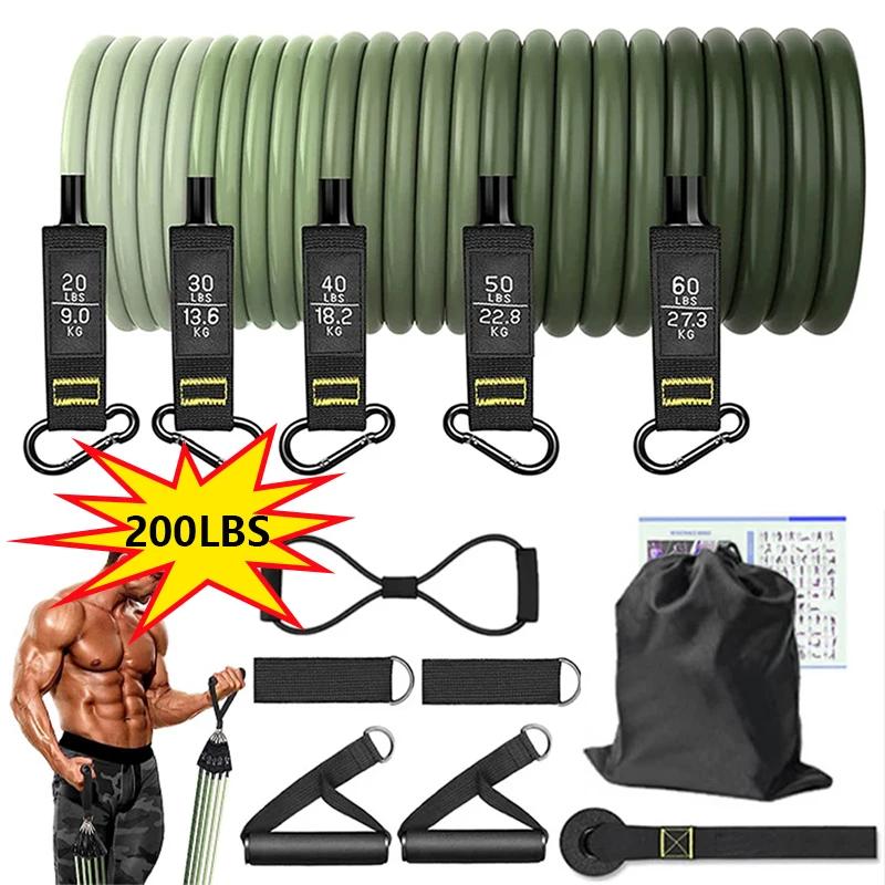 12 Stück Bodybuilding Widerstandsbänder Kollektion Elastische Trainingsbänder Unisex Muskel- und Krafttraining Fitnessbänder Fitnessstudio-Ausrüstung Praktische Anwendung