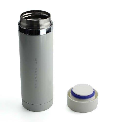 Pearl Metal 300ml Stainless Steel Water Bottle, Direct Drinking, Pure White, Premium My Cafe Slim, H-6929