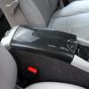 2025 Hot Racing Grills Carbon fiber Car Center Console Lid panel Armrest Box Trim Protective Cover Stickers For Mercedes Benz E