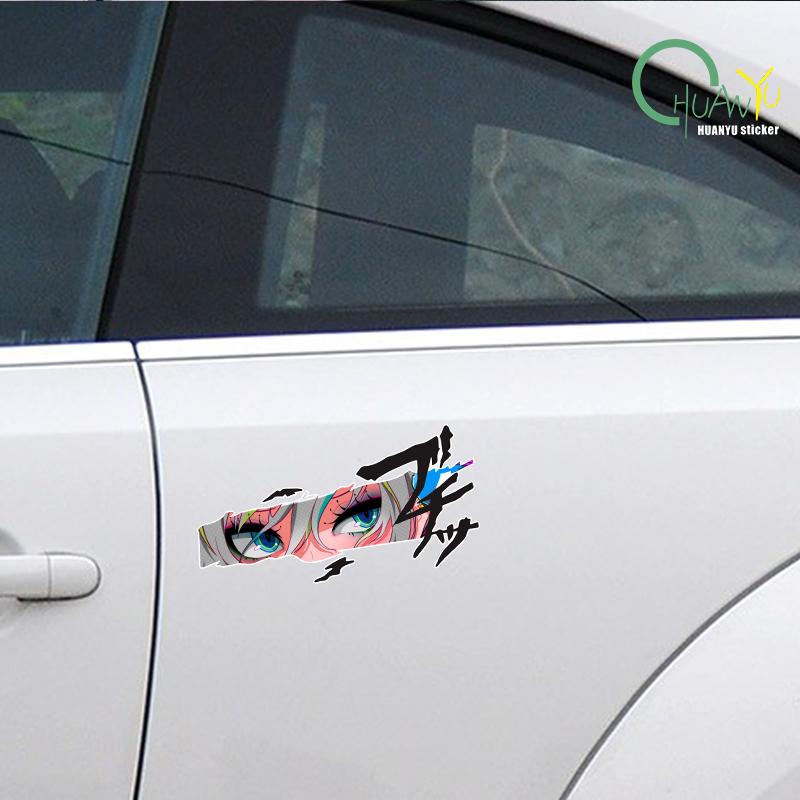 Car sticker anime animation look  body scratch cover computer case decoration waterproof sticker