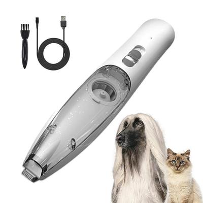 Zastřihovač kočičích chlupů Clear Bin Akumulátorový vysavač pro domácí mazlíčky s odsáváním, dobíjecí USB, nízkohlučný elektrický zastřihovač psů