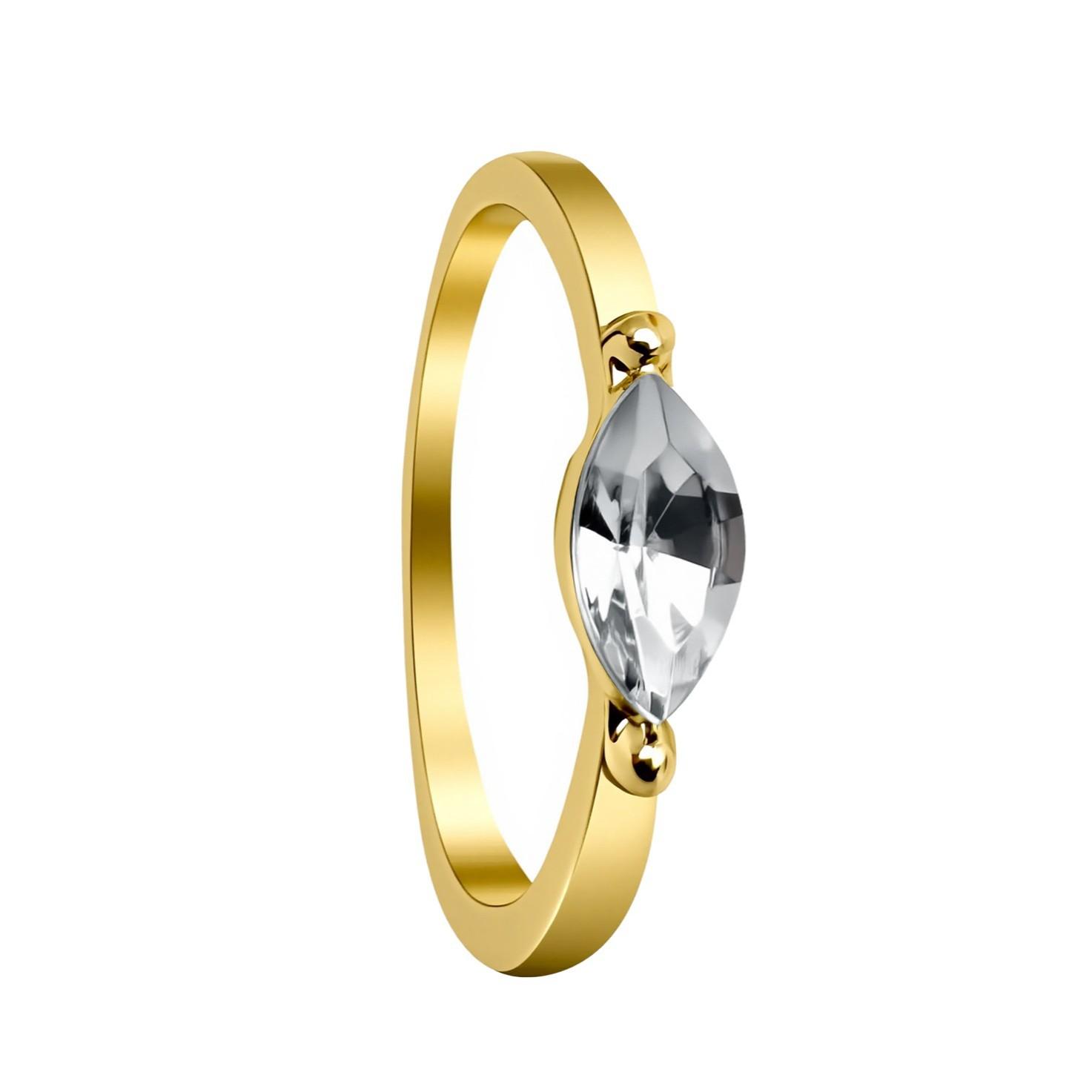 Простое кольцо с бриллиантом в форме глаза лошади ромбовидное кольцо-зернышко закрытое кольцо