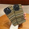 Vertical Leather Shell Fashion Printed Patterned Shockproof Soft Silicone Case with Camera Lens Full Protection for iPhone Samsung