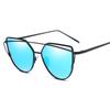 Stylish And Chic Women Ladies Retro Cat Eye Sunglasses Featuring Reflective Fashion Design