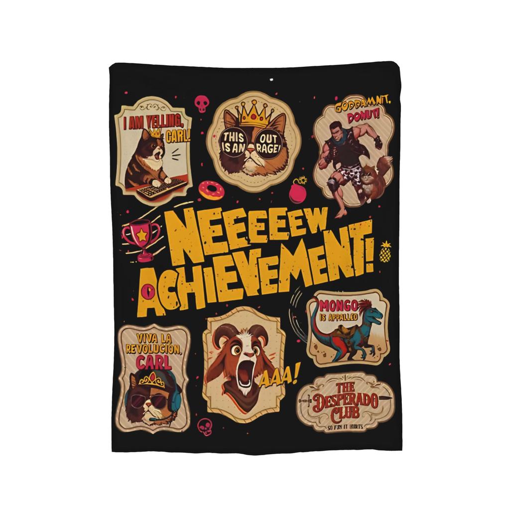 Dungeon Crawler Carl Plush Blanket I Am Yelling Carl! Awesome Throw Blanket for Home 200x150cm Rug Piece,