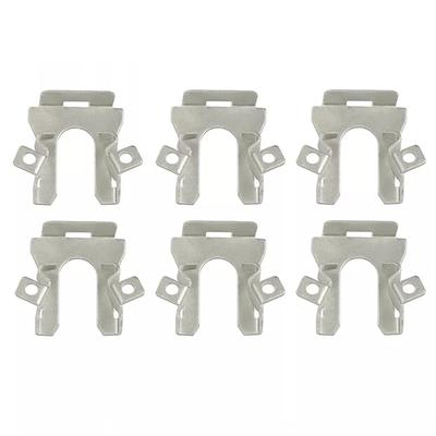 Automotive Repair Silver Headlight Retaining Clips OEM Number Compatibility Easy Tallation Metal Construction