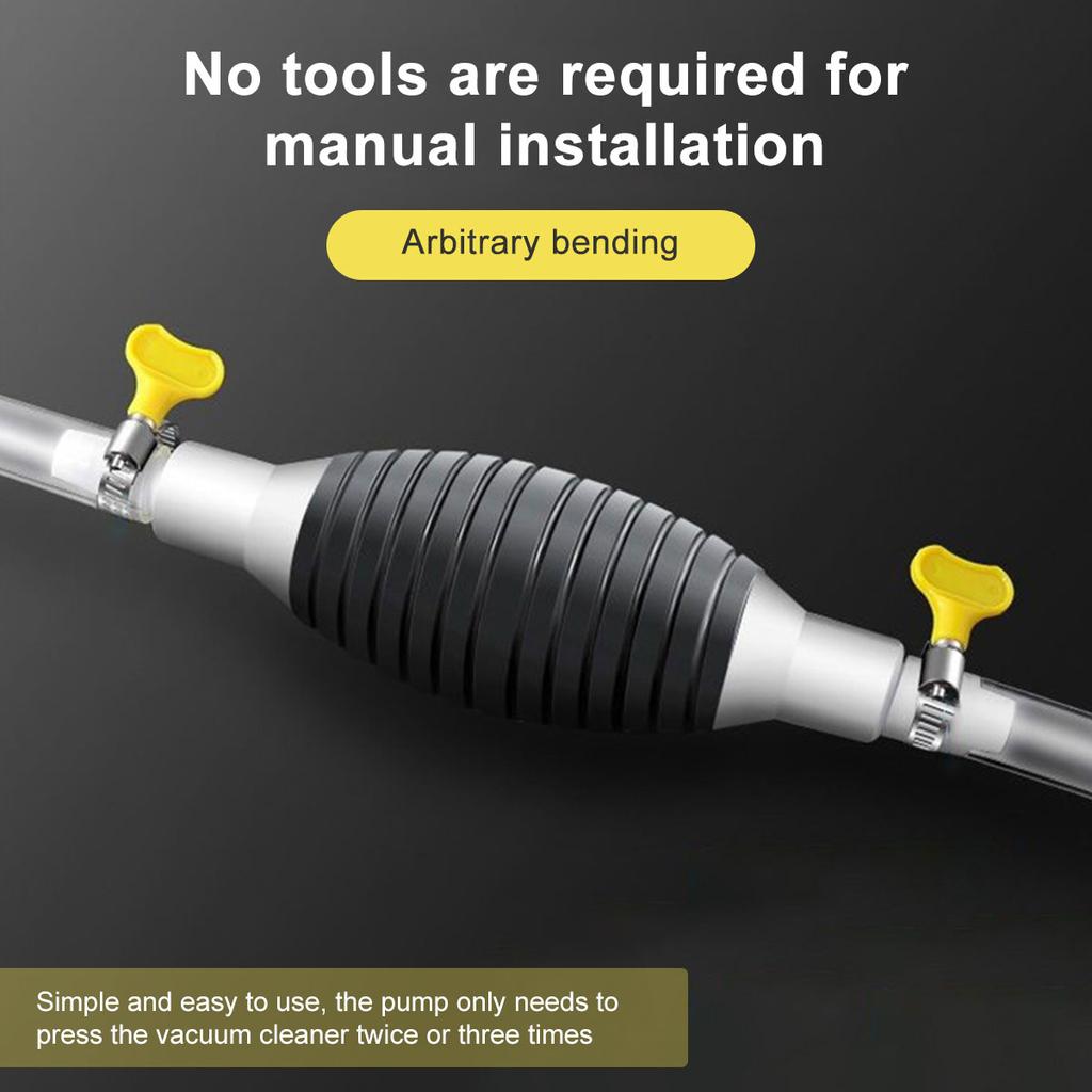 Bomba de transferência de combustível Bomba de sucção manual Bomba de transferência de água manual com mangueira de entrega de PVC para tanque de peixes de gasolina, diesel e líquido