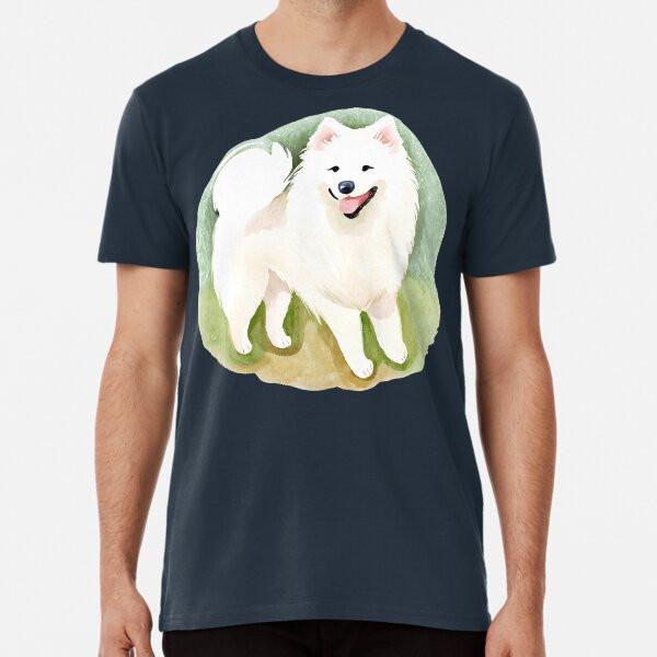

Watercolour Samoyed Premium T-Shirt S to 5XL Made in the AU/USA T-Shirt 4XL