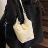 Fashion New Design Korean Simple Lychee Pattern Bucket Bag Women's Commuter Casual Versatile Commuter Messenger Bag